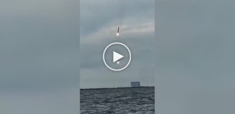 Ефектна посадка сходів Falcon Heavy