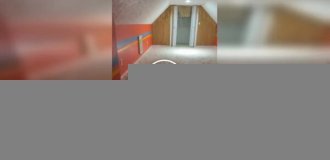 New home owner discovers a room completely covered in sand