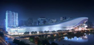 Крупнейший в мире крытый горнолыжный курорт в Китае (3 фото + 2 видео)