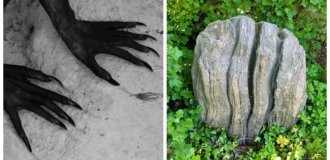 The devil's fingers frozen in stone (7 photos)