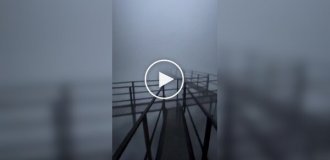 From the height of a cooling tower: a guy showed an impressive view from above