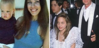 Childhood photos of celebrities and their parents (14 photos)