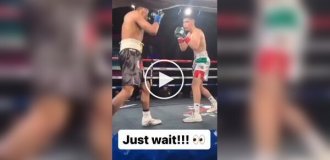 An unexpected and accurate blow from a fighter