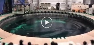 Гигантский японский резервуар, создающий штормы по команде