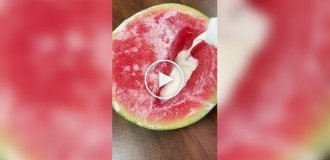 Необычный рецепт арбузного десерта