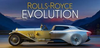 128-летнюю эволюцию автомобилей Rolls-Royce показали за четыре минуты (1 фото + 2 видео)