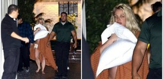 Britney Spears started a fight in a hotel again and went to the hospital (3 photos + 1 video)