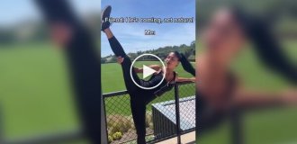 Nicole Scherzinger and her splits