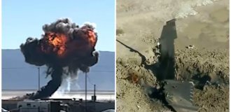 Во время тренировочного полёта в США разбился истребитель F-16 (2 фото + 1 видео)