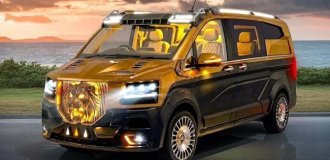 V-Class превратили в броневик в Латвии (4 фото)