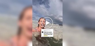 A blogger from South Africa swam in thick ocean foam, not realizing that it was sewage