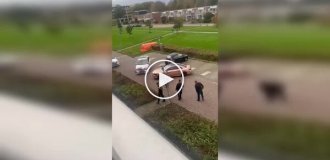 Когда одного водителя встречает целый отряд полиции