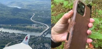 Смартфон остался цел после падения с 800-метровой высоты (4 фото + 1 видео)