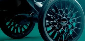 Aston Martin представил детскую коляску за $3000 с колёсами, вдохновлёнными суперкаром за миллион долларов (2 фото)