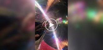 Фейерверки с необычного ракурса