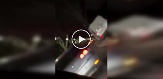 Fireworks from a car didn't go according to plan