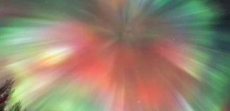 Красивейшее северное сияние в Норвегии (5 фото)