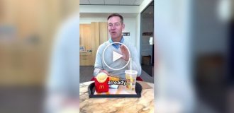 Глава McDonalds попытался съесть собственный бургер на камеру