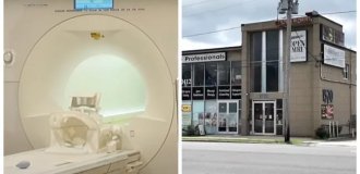 У США чоловіка затягнуло в апарат МРТ через товстий ланцюг на шиї (3 фото)