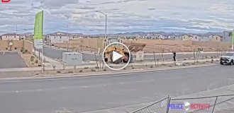 Американец украл погрузчик и попытался протаранить полицейского