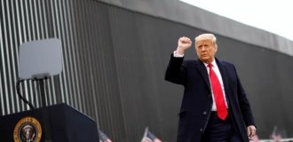 Трамп решил покрасить стену на границе с Мексикой в чёрный цвет (1 фото + 1 видео)