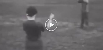 Unusual test of a bulletproof glass prototype