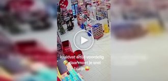 Электроскутер вышел из-под контроля