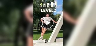 Спортсменка и разные углы наклона