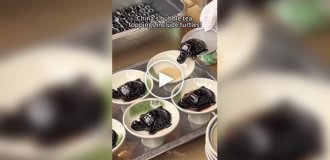 Чай с желейными черепахами в Китае