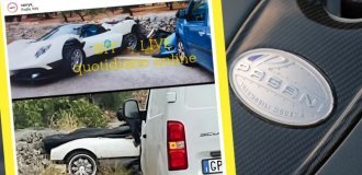 Личный автомобиль Хорацио Пагани попал в аварию во время ралли бренда (2 фото)