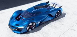 Alpine presented a new supercar with a V6 on hydrogen (5 photos)