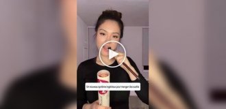 A tube for eating rolls on the go