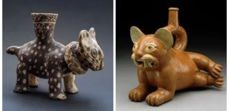 20 ancient ceramic cats from South America that are almost indistinguishable from real modern furry cats (21 photos)