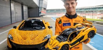 A full-size McLaren P1 that can drive was built from LEGO bricks (7 photos + 1 video)