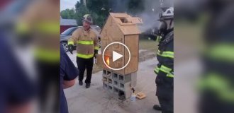 How does backdraft occur in a fire?