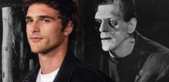 Jacob Elordi - first photos of Guillermo del Toro's upcoming film "Frankenstein" (2 photos)