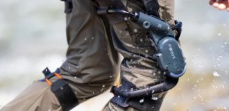 Japanese invent knee exoskeleton that reduces joint stress by half (2 photos + video)