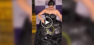 Индийская актриса пришла на светское мероприятие в съедобном наряде