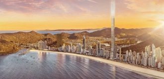 Строящийся жилой небоскреб Senna Tower на побережье Санта-Катарина в Бразилии (6 фото)