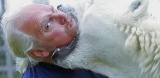 The only polar bear in history to live with people as a pet (8 photos)