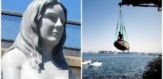 В Дании решили снести скульптуру русалки из-за излишней порнографичности (5 фото)