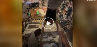Астронавт NASA показал, как тренируются вверх ногами на МКС