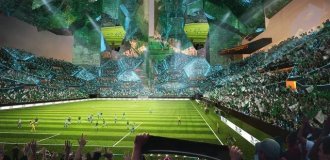 Суперпроект із Саудівської Аравії - стадіон на хмарочосі (3 фото + відео)