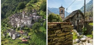 Corippo: unfulfilled dreams A unique Swiss village (13 photos + 1 video)