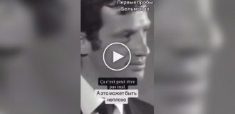 Бельмондо на шуточных кинопробах, 1964 год