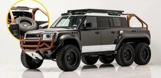 Land Rover Defender Apocalypse 6×6 - a 6-Wheeled Monster Made to Order (36 photos)