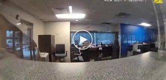 Deer wreaked havoc in American bank