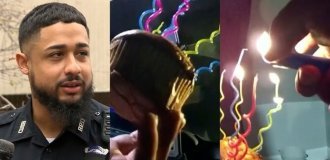 Поліцейські привітали іменинника (4 фото + 1 відео)