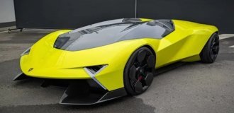 Lamborghini will release a "Batmobile." The company unveiled the Manifesto supercar concept (5 photos)