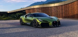 Bugatti presented an exclusive hypercar Brouillard on the Chiron platform (12 photos)